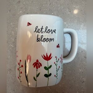 NWT “Let Love Bloom” Floral Ceramic Mug - Rae Dunn. Generous size to hold drinks